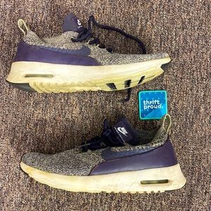 NIKE Air Max Thea Ultra Flyknit Womens Dark Purple Speckled White - Size 8